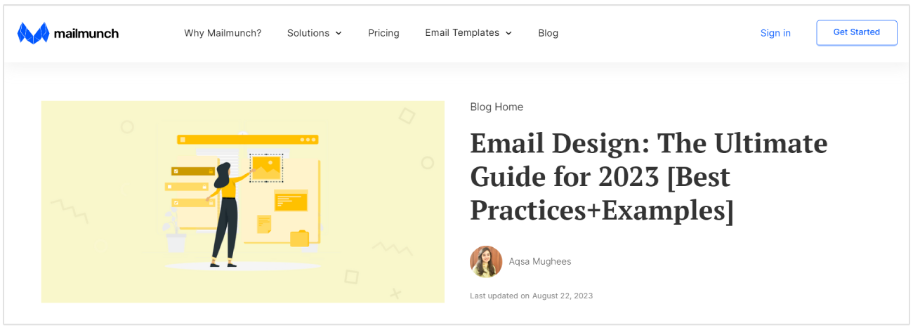 email design blog post